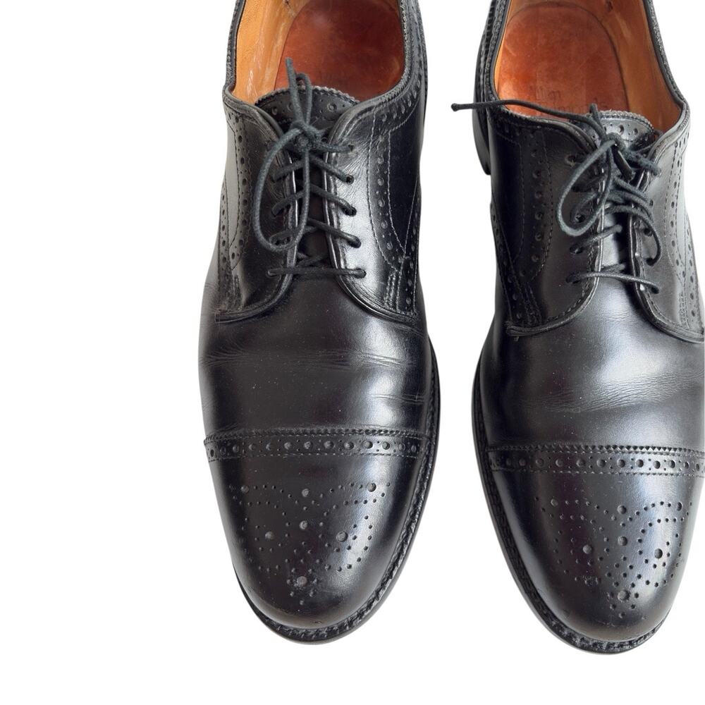 Allen Edmonds Lexington Leather Shoes Men's Size 11 AAA Black Wingtip Oxford